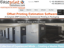 Tablet Screenshot of easeprintsolutions.com